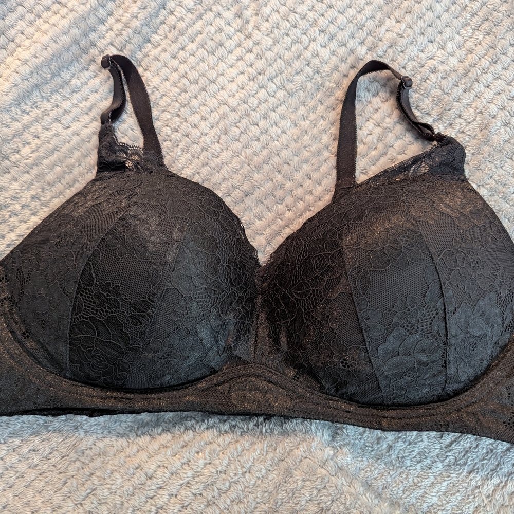 Elegant Black Lace Bra